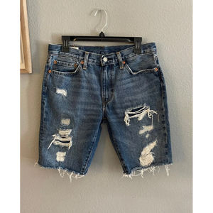 Levi's Bermuda distressed Jean Shorts